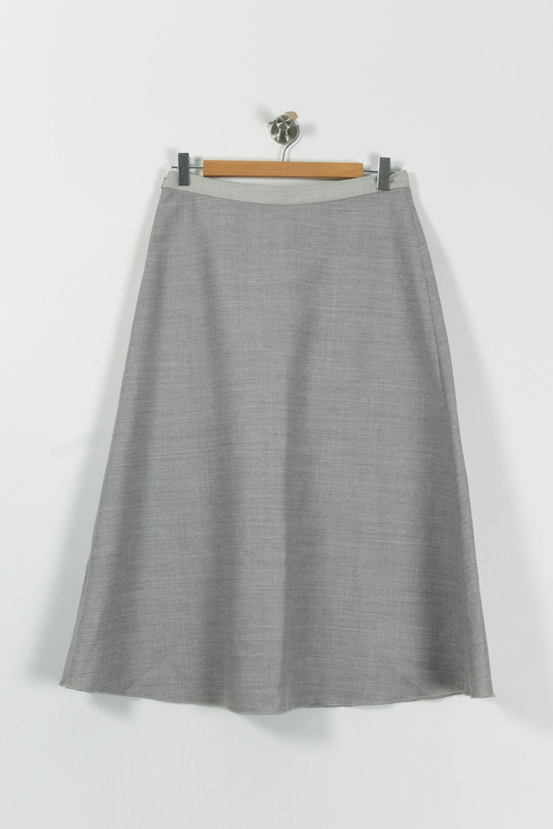 Jupe Longue Grise - Taille M/38 de la marque Gerard Darel | PARAD95042 - Vendu par Paradigme - Image 4