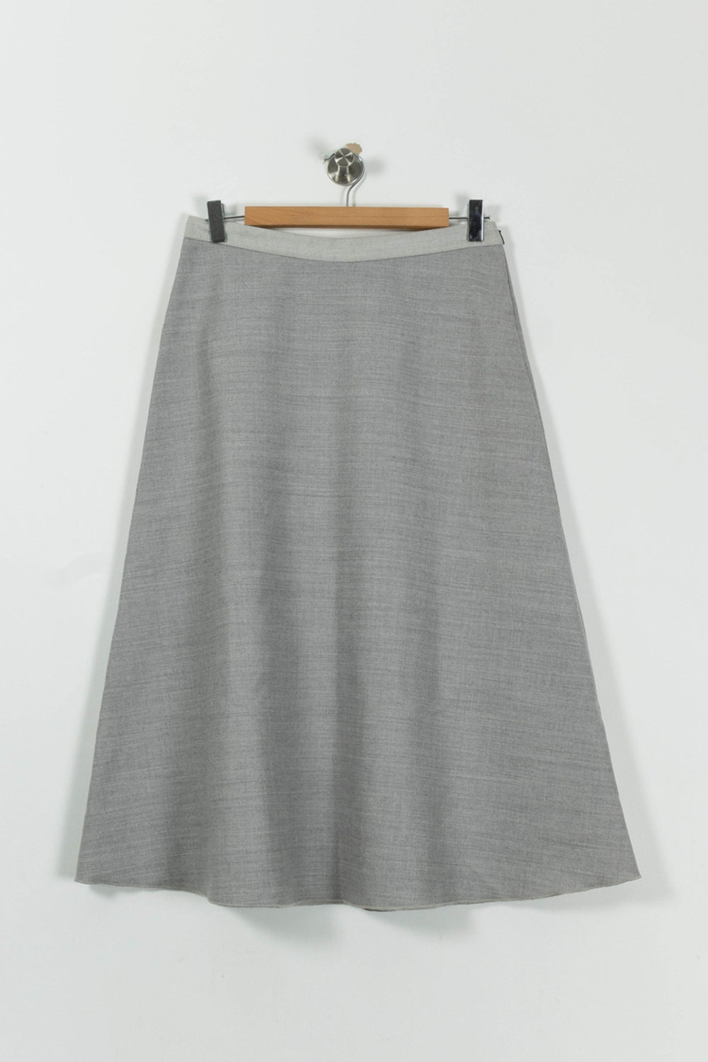 Jupe Longue Grise - Taille M/38 de la marque Gerard Darel | PARAD95042 - Vendu par Paradigme - Image 2