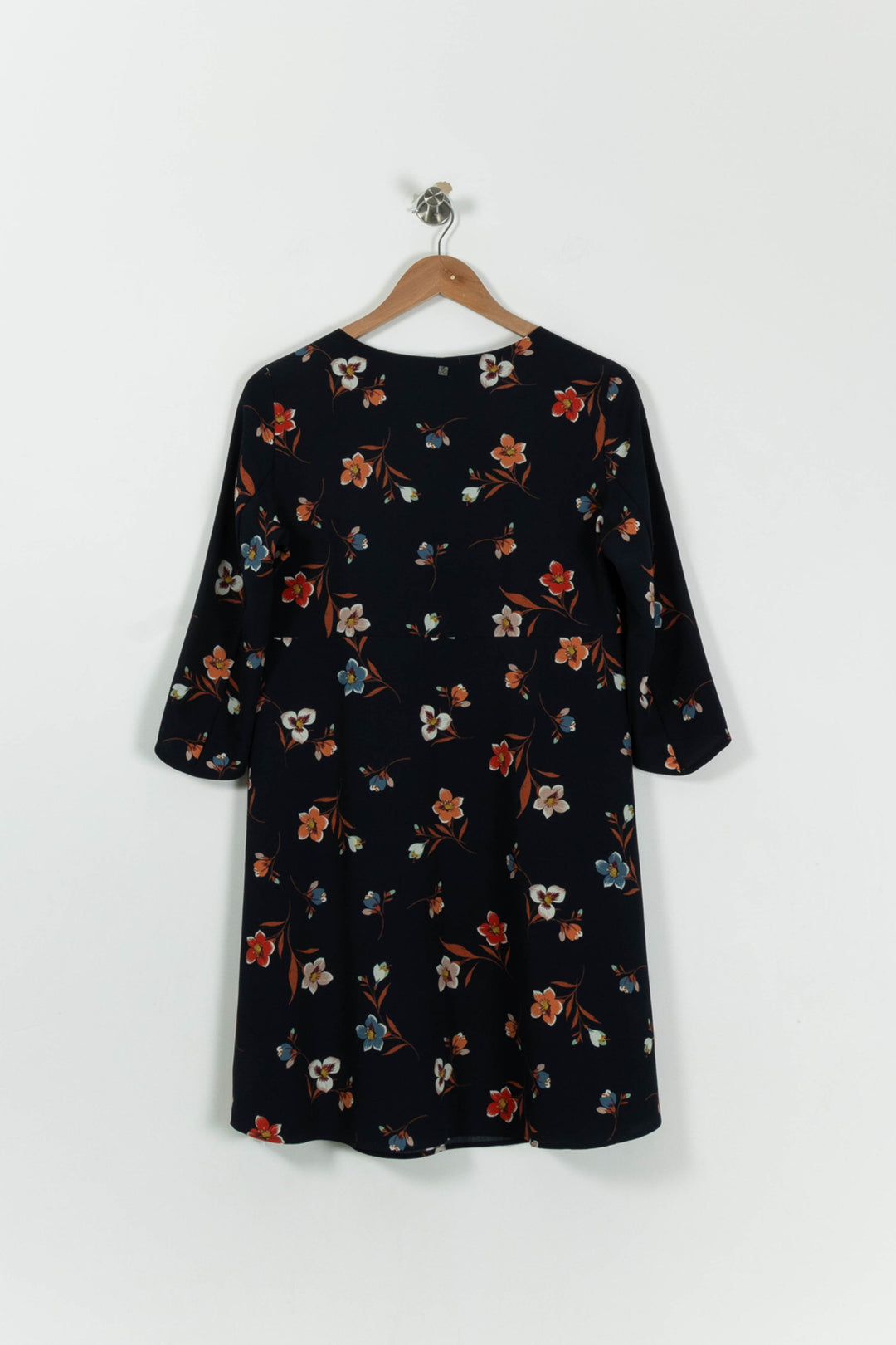 Robe Fleurie Noire - Taille M/38 de la marque I.Code | PARAD95043 - Vendu par Paradigme - Image 4