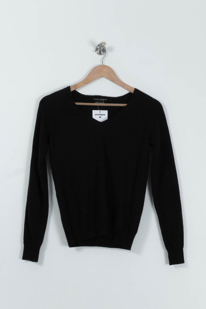 Pull Noir - Taille S/36 de la marque Galeries Lafayette | PARAD95055 - Vendu par Paradigme - Image 2