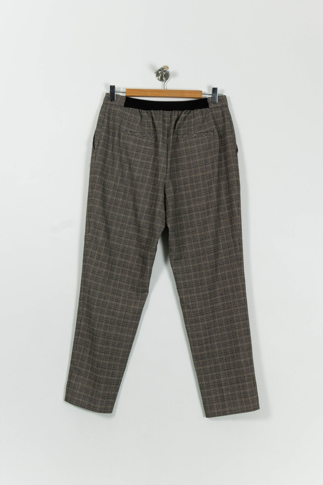 Pantalon Carreaux Beige et Marron - Taille XL/42 de la marque Caroll | PARAD95057 - Vendu par Paradigme - Image 4