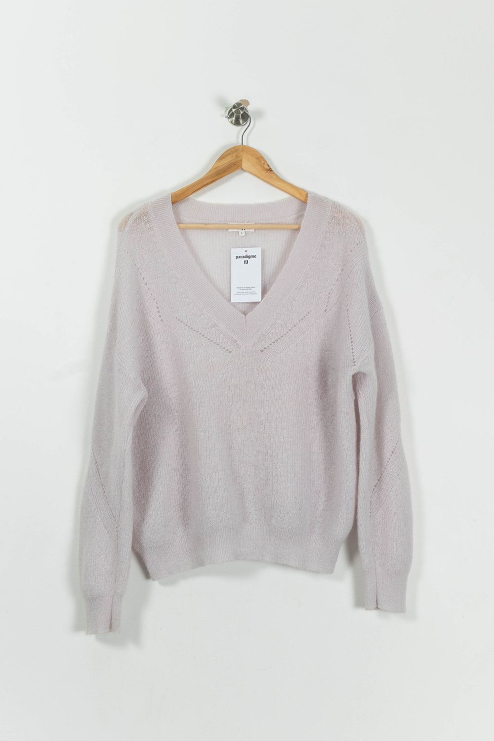 Pull Rose - Taille L/40 de la marque Caroll | PARAD95067 - Vendu par Paradigme - Image 2