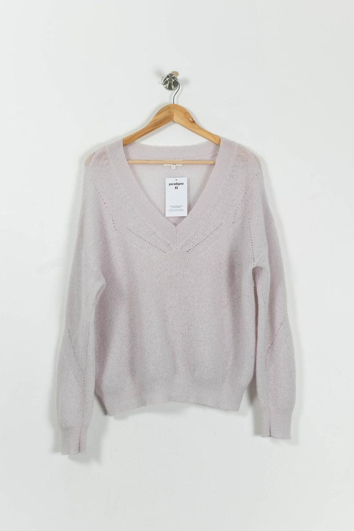 Pull Rose - Taille L/40 de la marque Caroll | PARAD95067 - Vendu par Paradigme - Image 2