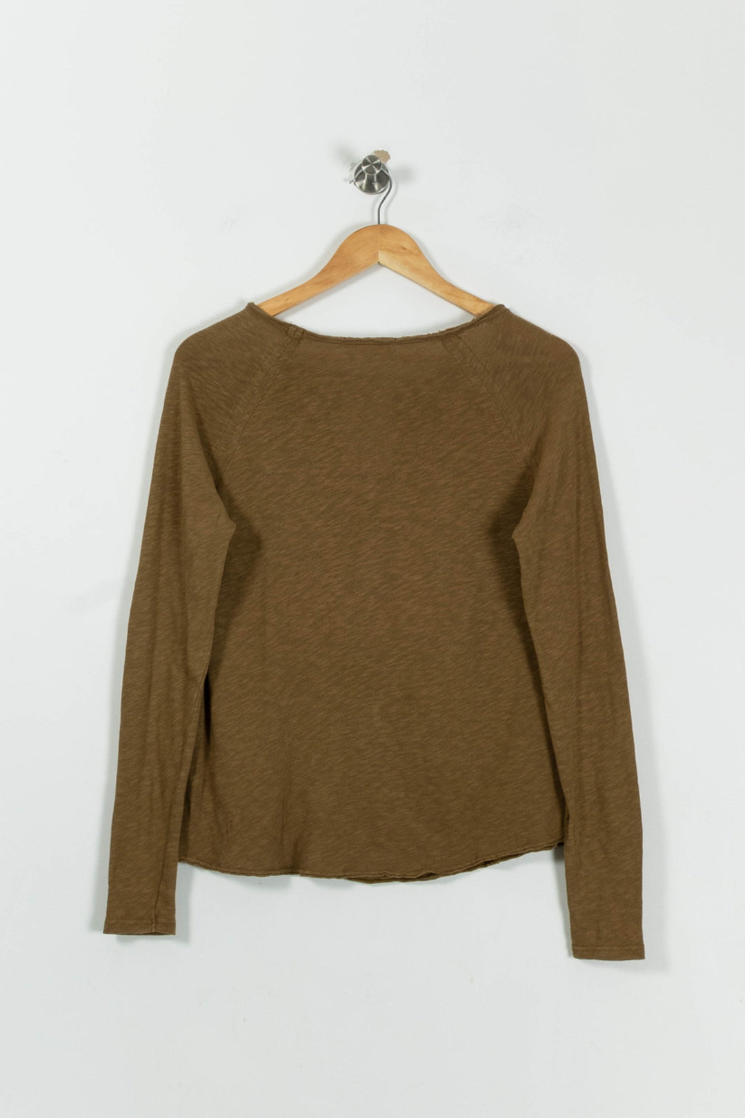 T-shirt Manches Longues Marron - Taille S/36 de la marque American Vintage | PARAD95070 - Vendu par Paradigme - Image 4