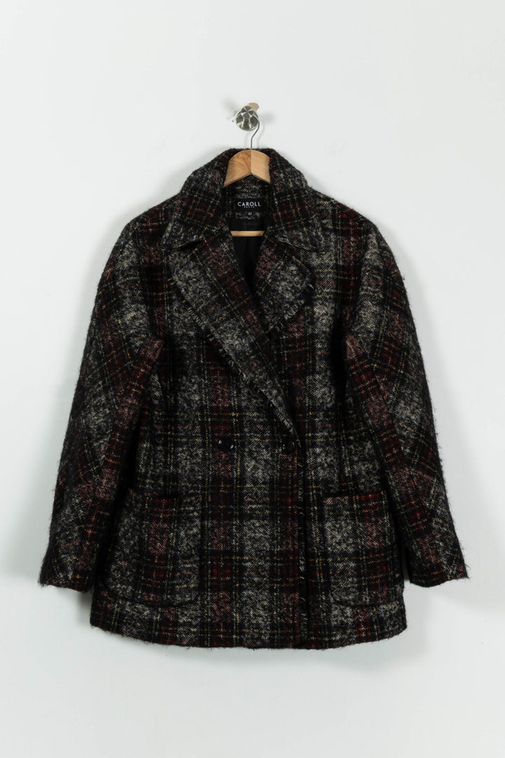 Manteau Gris et Rouge - Taille XL/42 de la marque Caroll | PARAD95072 - Vendu par Paradigme - Image 2