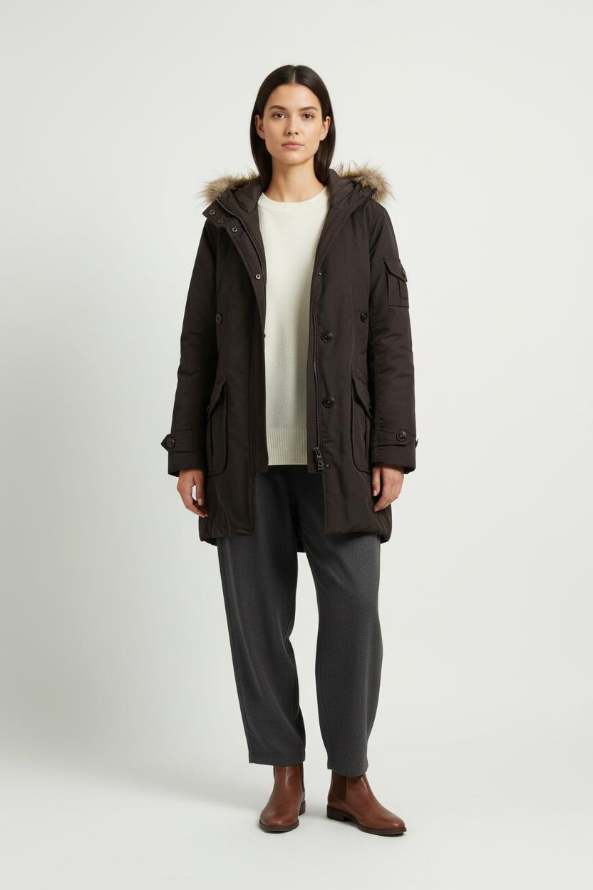 Parka Marron - Taille XL/42 de la marque Aigle | PARAD95074 - Vendu par Paradigme - Image 1