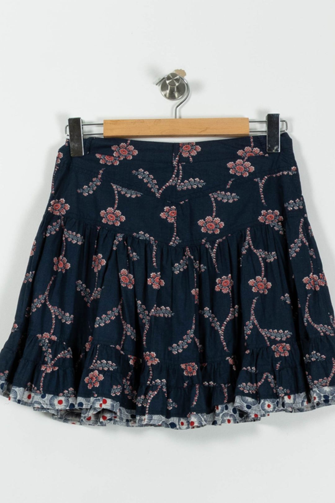 Jupe Fleurie Bleu et Rouge - Taille S/36 de la marque Paul & Joe | PARAD95076 - Vendu par Paradigme - Image 4