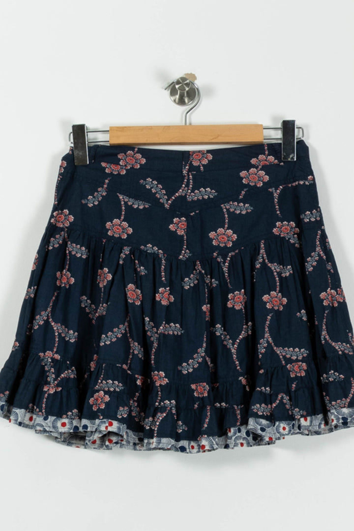 Jupe Fleurie Bleu et Rouge - Taille S/36 de la marque Paul & Joe | PARAD95076 - Vendu par Paradigme - Image 4