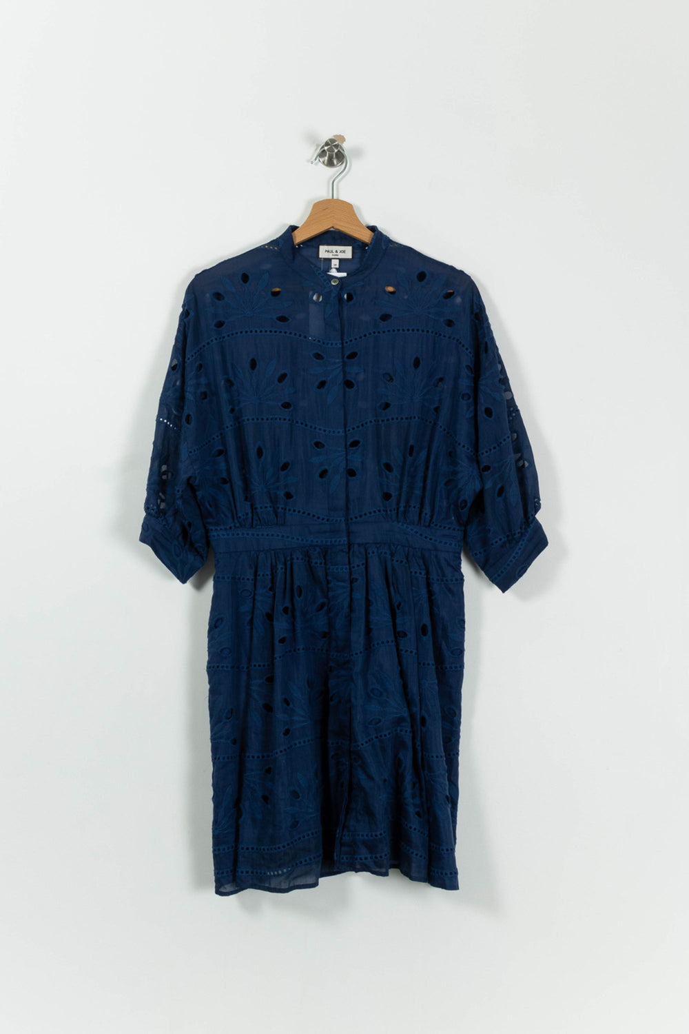 Robe Brodée Bleue - Taille M/38 de la marque Paul & Joe | PARAD95078 - Vendu par Paradigme - Image 2