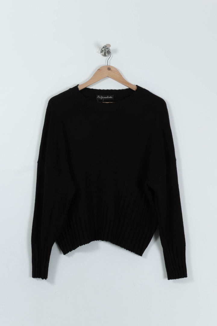Pull Noir - Taille L/40 de la marque La Fée Maraboutée | PARAD95080 - Vendu par Paradigme - Image 2