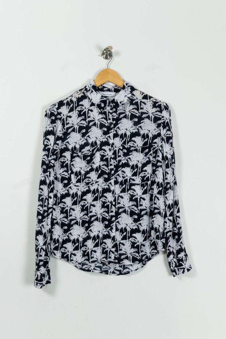 Chemise Bleu et Blanche - Taille XS/34 de la marque Samsoe Samsoe | PARAD95087 - Vendu par Paradigme - Image 2