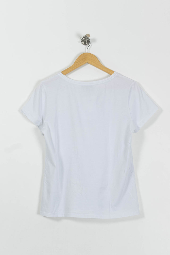 Tee-shirt Blanc - Taille L/40 de la marque Caroll | PARAD95088 - Vendu par Paradigme - Image 4
