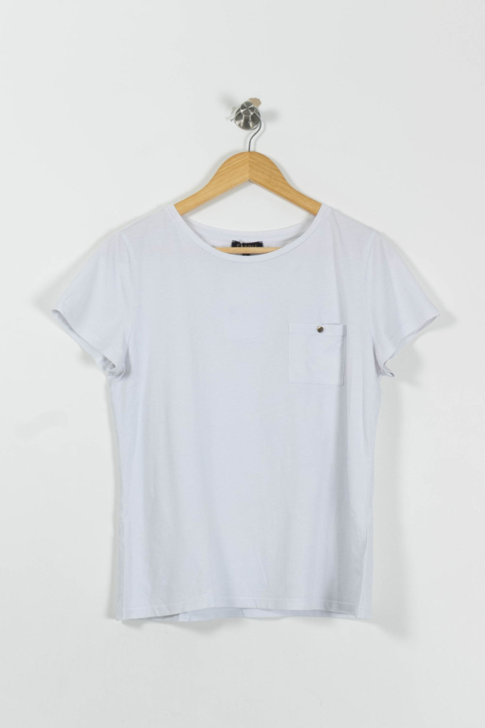 Tee-shirt Blanc - Taille L/40 de la marque Caroll | PARAD95088 - Vendu par Paradigme - Image 2