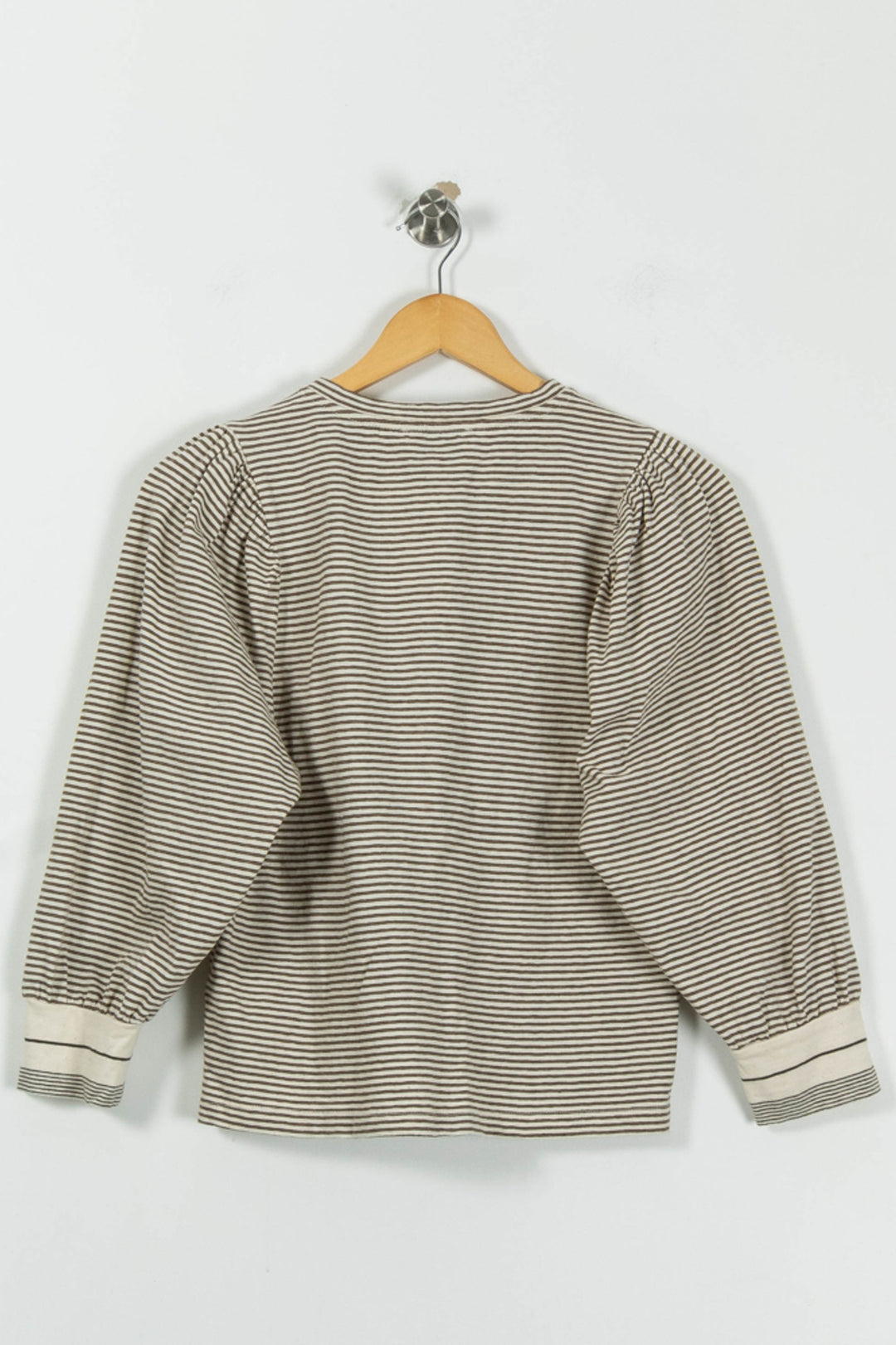Blouse Rayée Beige et Noir - Taille S/36 de la marque Emile & Ida | PARAD95089 - Vendu par Paradigme - Image 4