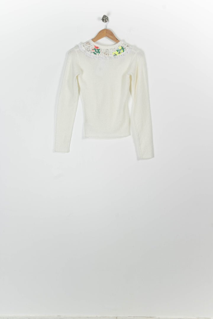 Pull Écru - Taille XS/34 de la marque Manoush | PARAD95096 - Vendu par Paradigme - Image 4