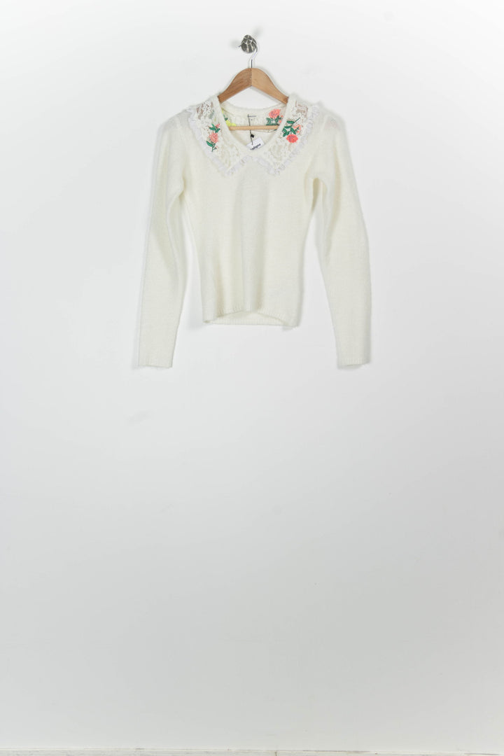 Pull Écru - Taille XS/34 de la marque Manoush | PARAD95096 - Vendu par Paradigme - Image 2