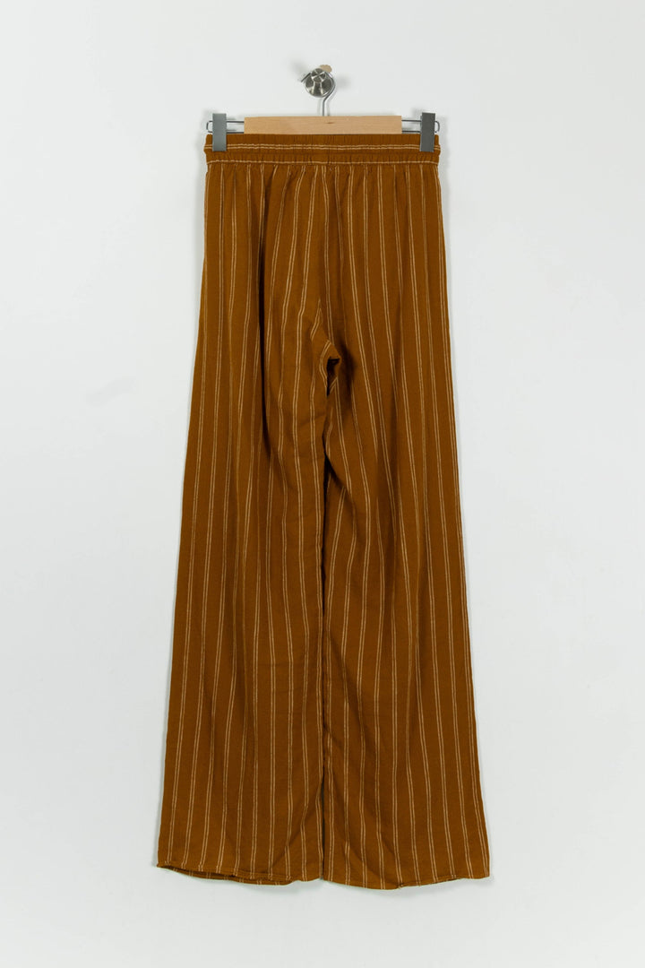 Pantalon Large Marron à Rayures - Taille XS/34 de la marque Labdip | PARAD95099 - Vendu par Paradigme - Image 4
