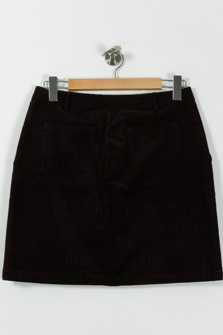 Jupe Courte Marron - Taille L/40 de la marque Des petits hauts | PARAD95103 - Vendu par Paradigme - Image 4