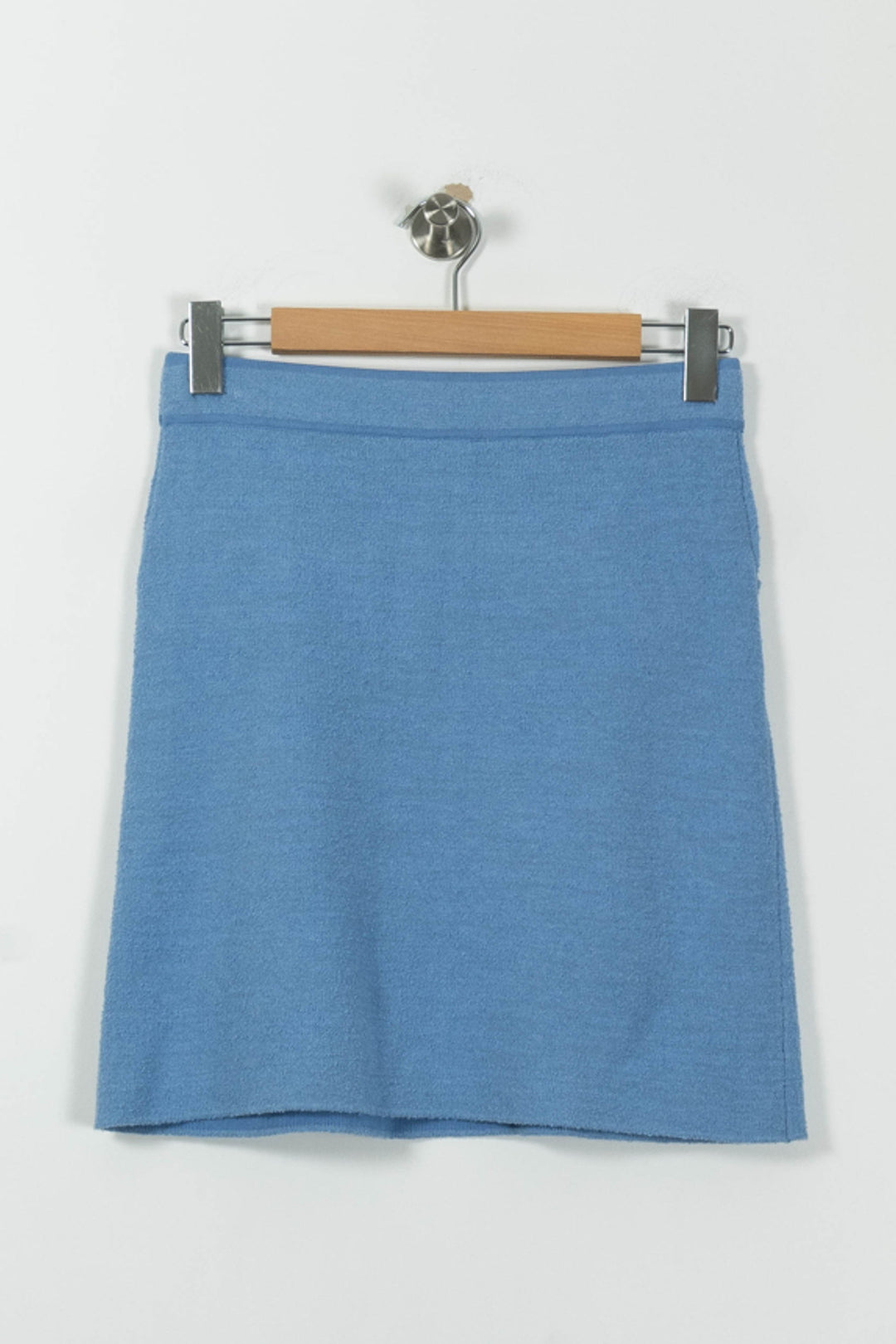 Jupe Courte Bleue - Taille L/40 de la marque Claudie Pierlot | PARAD95104 - Vendu par Paradigme - Image 4