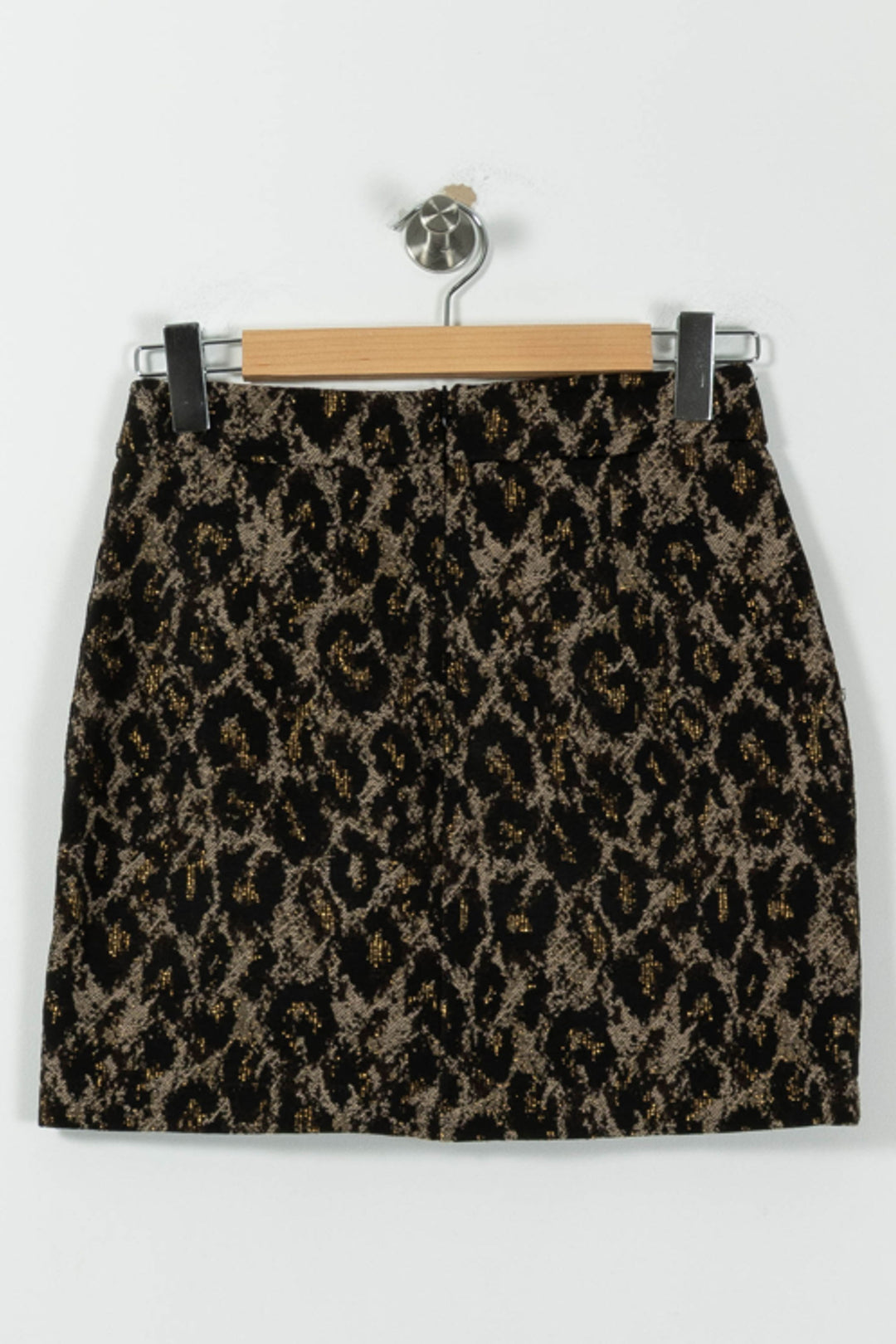 Jupe Droite Noire et Dorée - Taille XS/34 de la marque La Fée Maraboutée | PARAD95132 - Vendu par Paradigme - Image 4