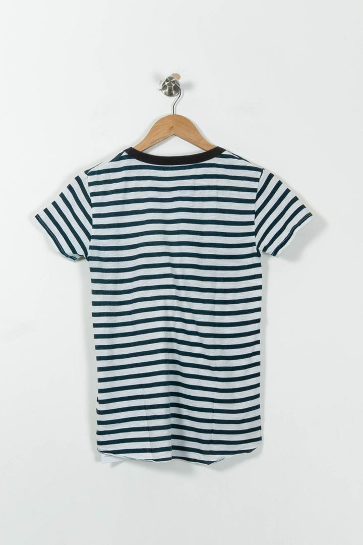 Tee-shirt Rayé Noir et Blanc - Taille XS/34 de la marque Léon & Harper | PARAD95156 - Vendu par Paradigme - Image 4