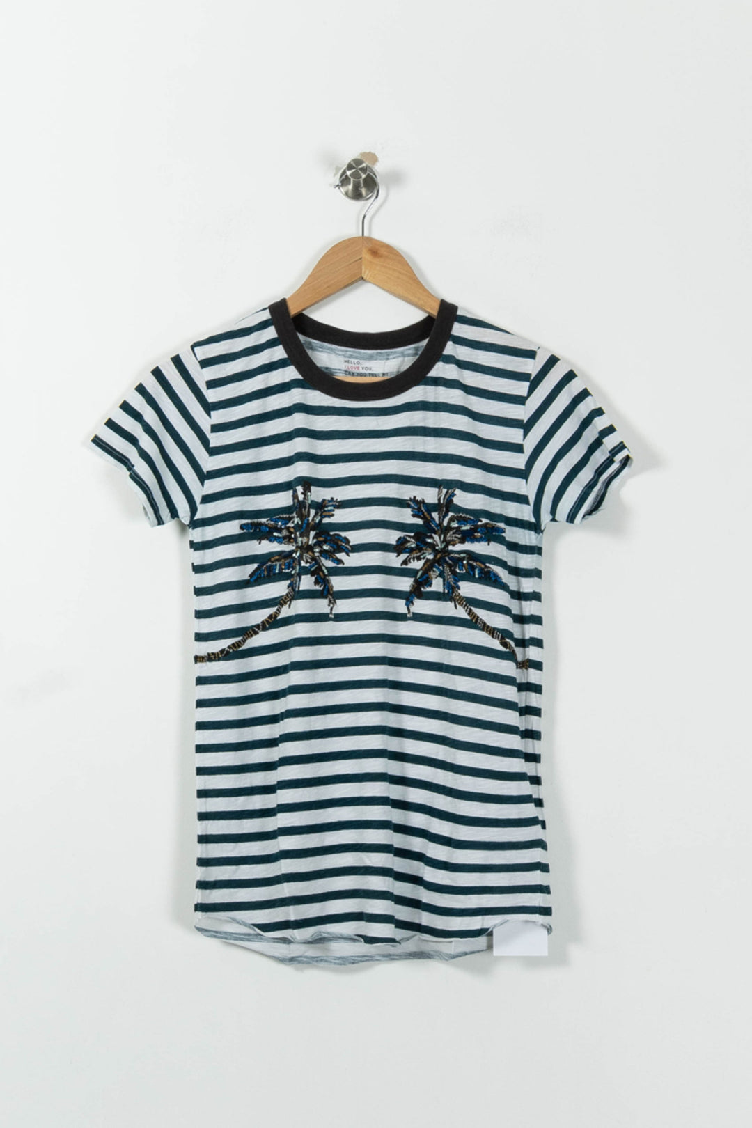 Tee-shirt Rayé Noir et Blanc - Taille XS/34 de la marque Léon & Harper | PARAD95156 - Vendu par Paradigme - Image 2