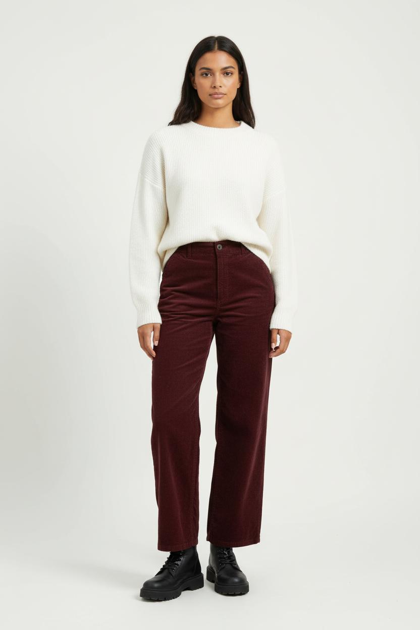 Pantalon Bordeaux - Taille M/38 de la marque Sud express | PARAD95158 - Vendu par Paradigme - Image 1