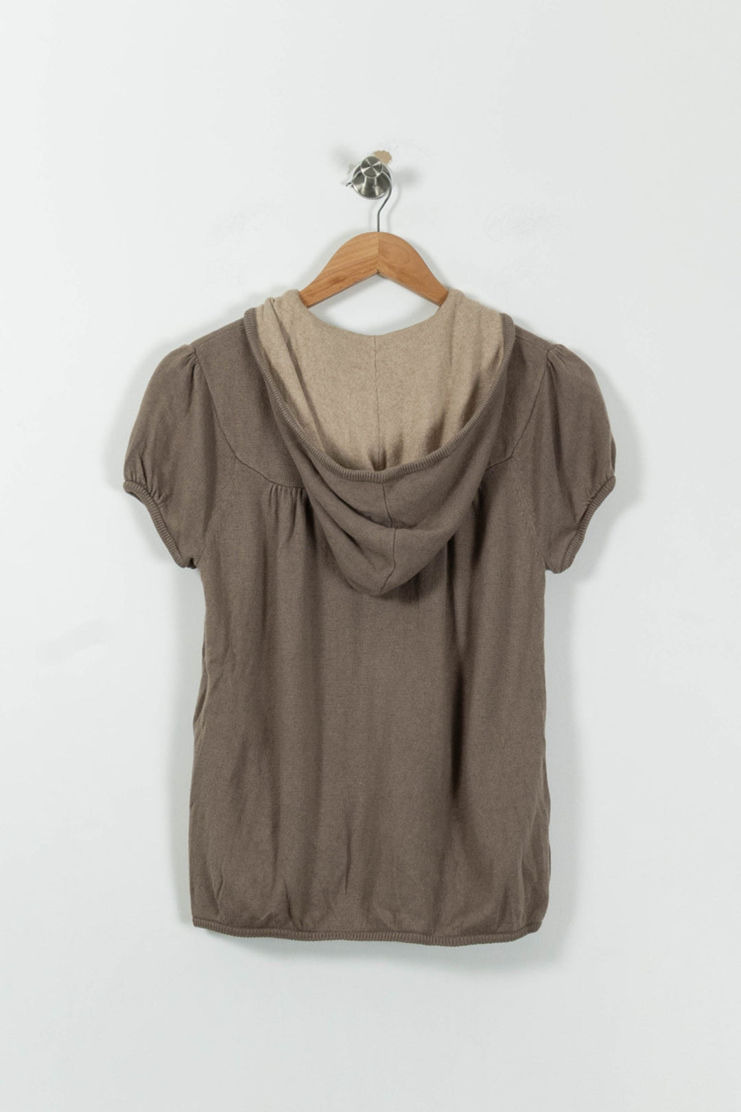 Gilet à Capuche Beige - Taille S/36 de la marque Bérénice | PARAD95161 - Vendu par Paradigme - Image 4