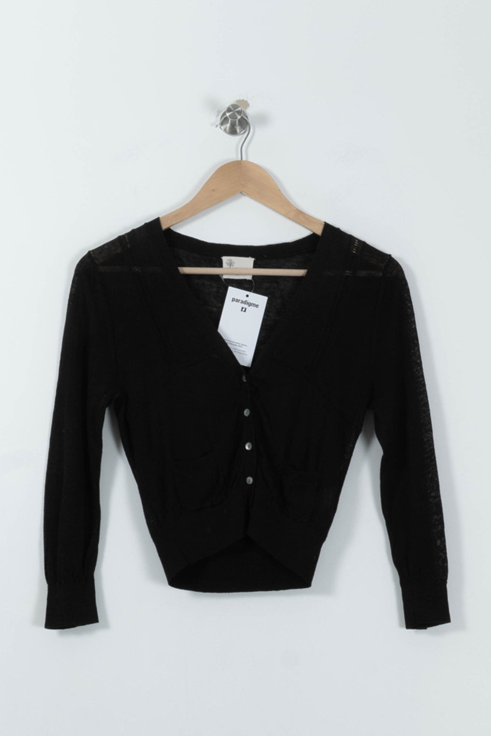 Cardigan Noir - Taille S/36 de la marque Stella Forest | PARAD95191 - Vendu par Paradigme - Image 2