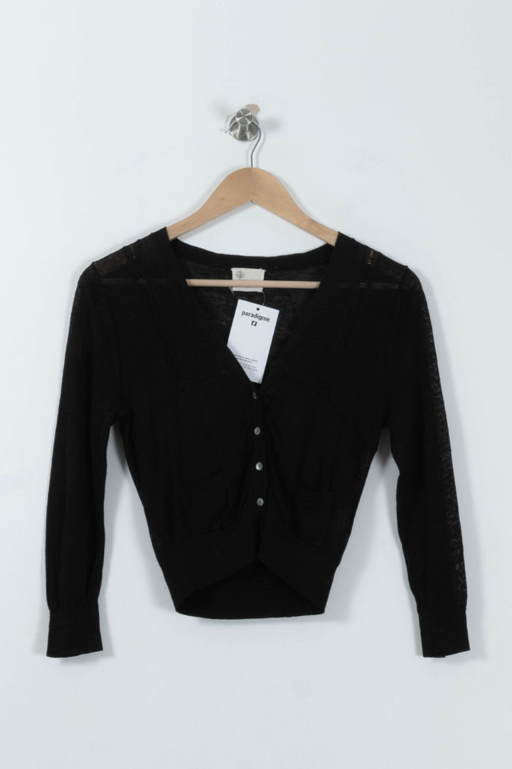 Cardigan Noir - Taille S/36 de la marque Stella Forest | PARAD95191 - Vendu par Paradigme - Image 2