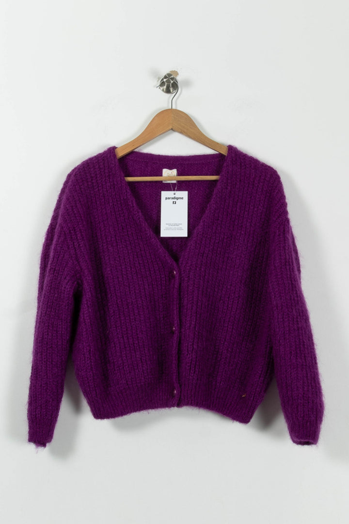 Cardigan Violet - Taille S/36 de la marque Des petits hauts | PARAD95198 - Vendu par Paradigme - Image 2