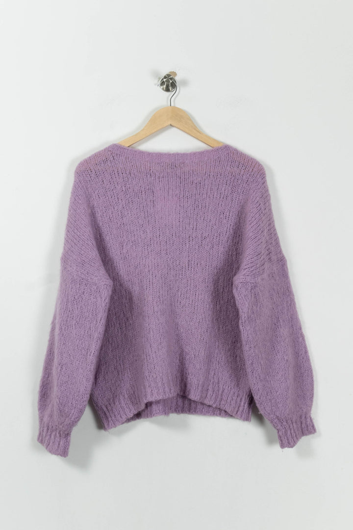 Pull Violet - Taille S/36 de la marque Maje | PARAD95201 - Vendu par Paradigme - Image 4