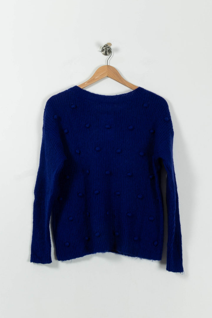 Pull Bleu - Taille M/38 de la marque Claudie Pierlot | PARAD95202 - Vendu par Paradigme - Image 4