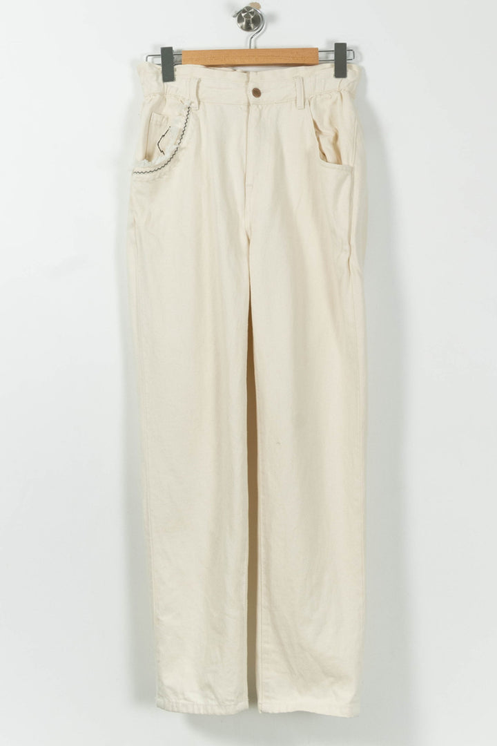 Jean Beige - Taille M/38 de la marque Bérénice | PARAD95213 - Vendu par Paradigme - Image 2