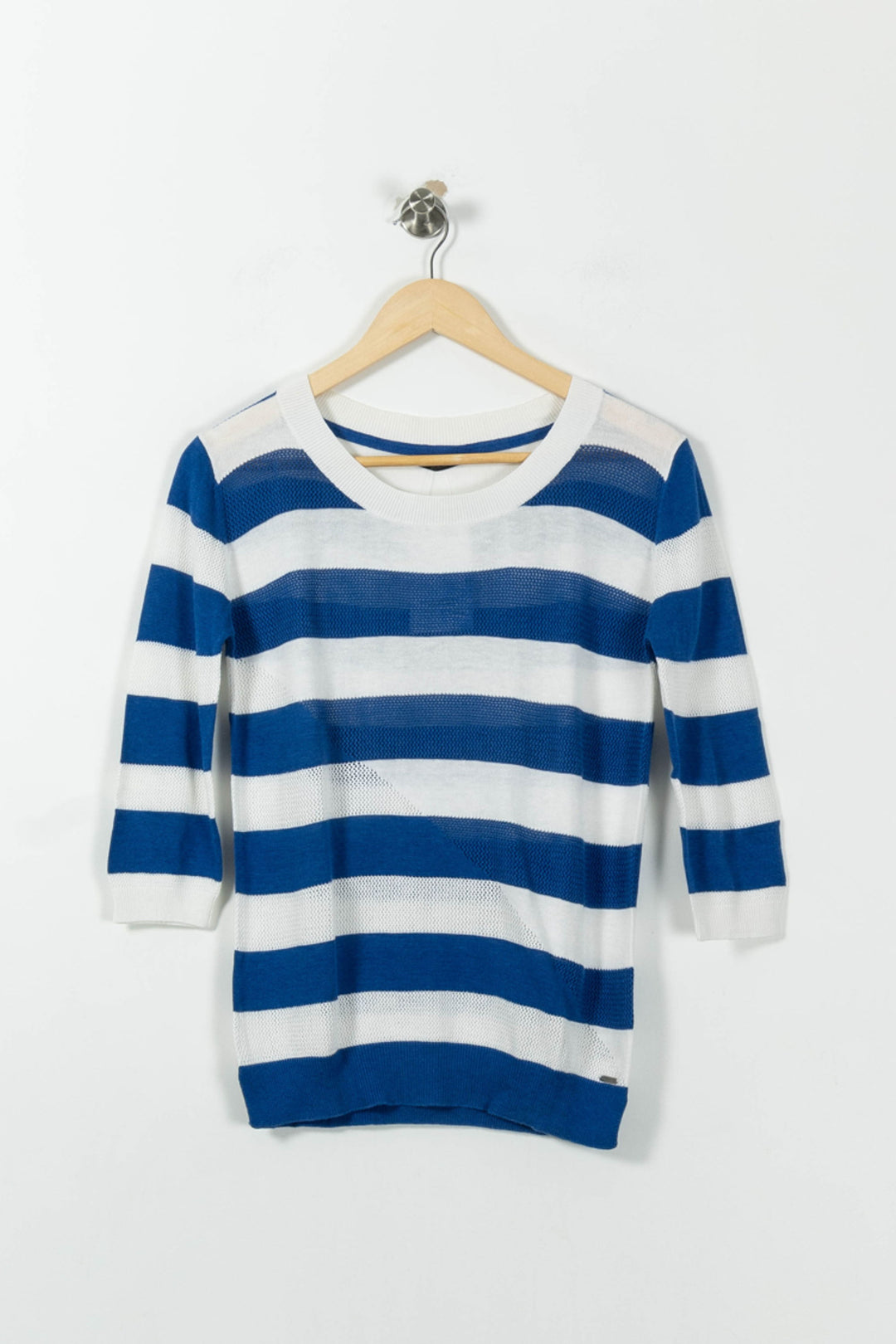 Pull Bleu et Blanc - Taille S/36 de la marque IKKS | PARAD95220 - Vendu par Paradigme - Image 2