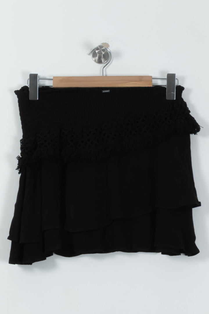 Jupe Volantée Noire - Taille L/40 de la marque IKKS | PARAD95225 - Vendu par Paradigme - Image 4