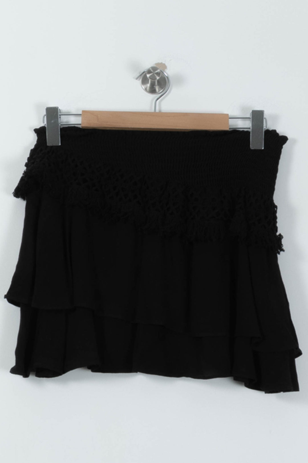Jupe Volantée Noire - Taille L/40 de la marque IKKS | PARAD95225 - Vendu par Paradigme - Image 2