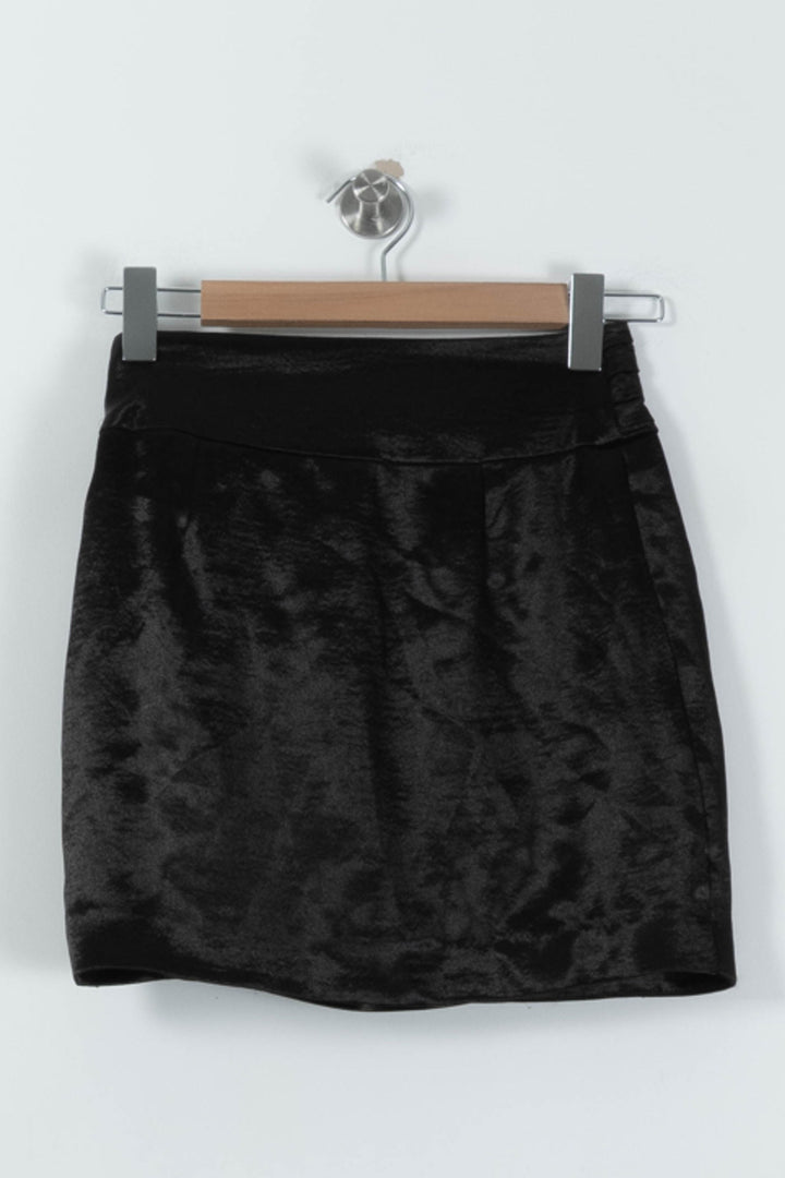 Jupe Portefeuille Noire - Taille S/36 de la marque ba&sh | PARAD95226 - Vendu par Paradigme - Image 4