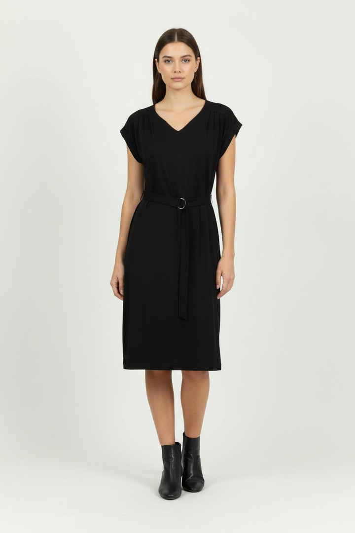 Robe Ceinturée Noire - Taille S/36 de la marque Filippa K | PARAD95229 - Vendu par Paradigme - Image 1