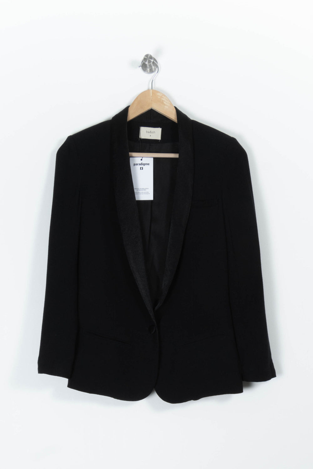 Blazer Noir - Taille S/36 de la marque ba&sh | PARAD95232 - Vendu par Paradigme - Image 2