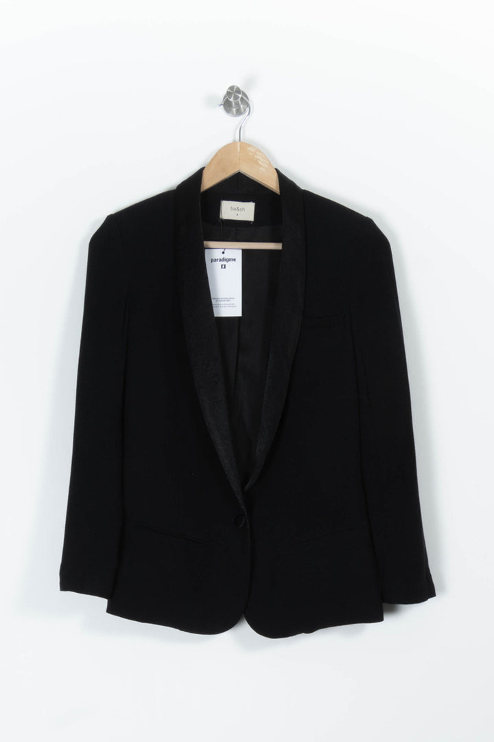Blazer Noir - Taille S/36 de la marque ba&sh | PARAD95232 - Vendu par Paradigme - Image 2