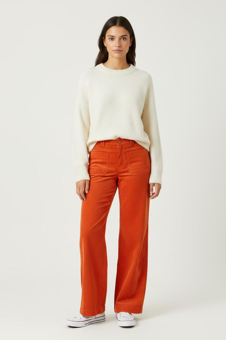 Pantalon Large Orange - Taille XS/34 de la marque Sézane | PARAD95233 - Vendu par Paradigme - Image 1