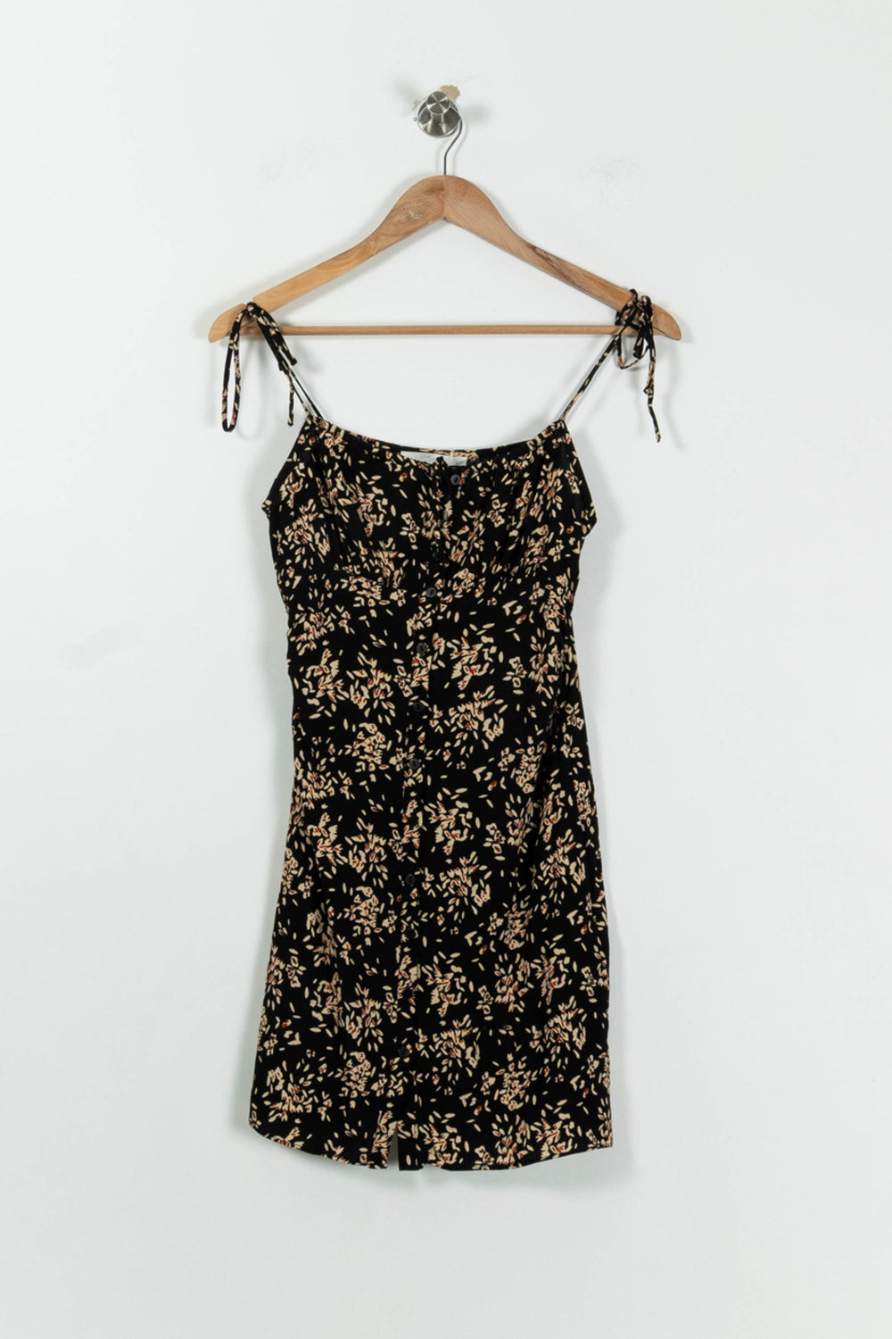 Robe Fleurie Noire et Beige - Taille XS/34 de la marque ba&sh | PARAD95234 - Vendu par Paradigme - Image 2