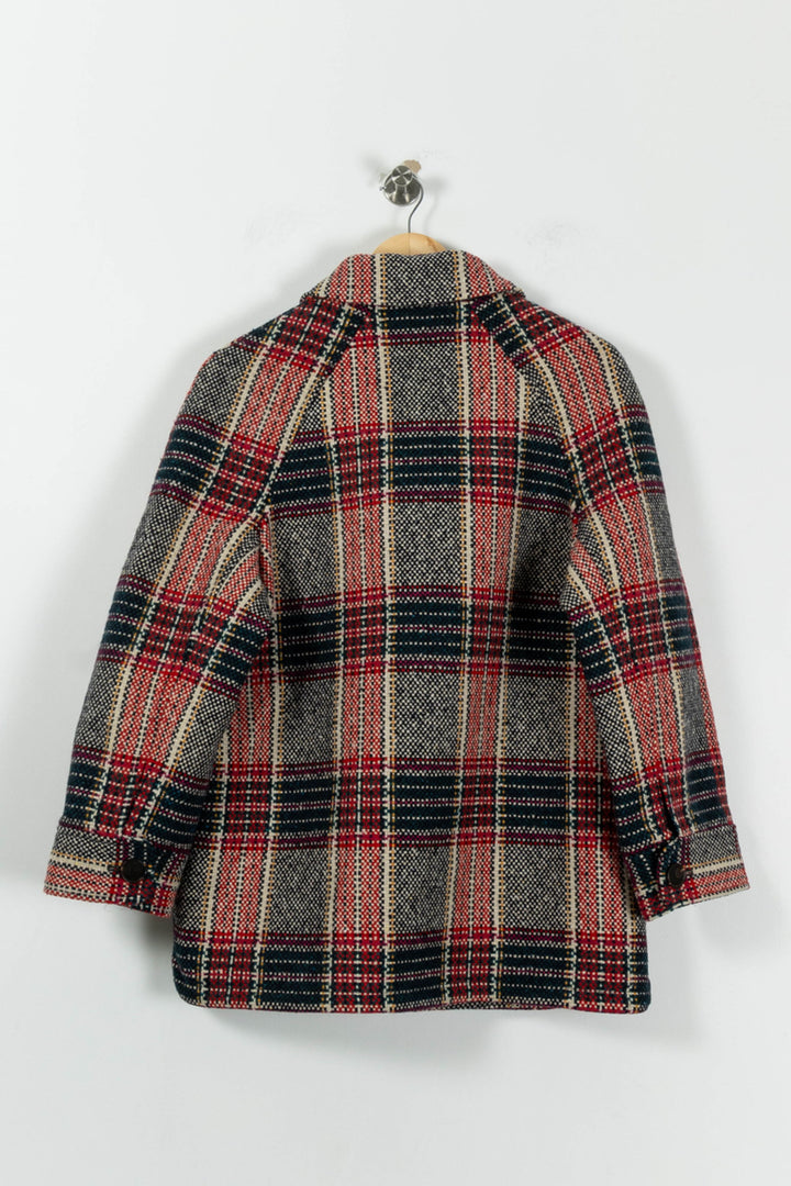 Manteau à Carreaux Rouge et Bleu - Taille XS/34 de la marque Sézane | PARAD95235 - Vendu par Paradigme - Image 4