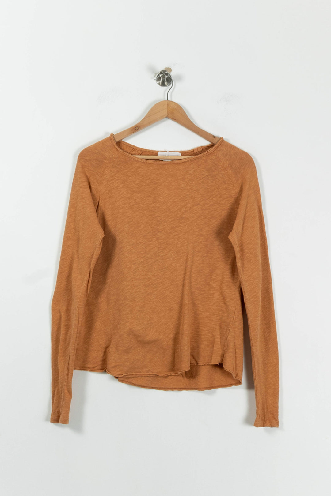 T-shirt Manches Longues Orange - Taille S/36 de la marque American Vintage | PARAD95238 - Vendu par Paradigme - Image 2
