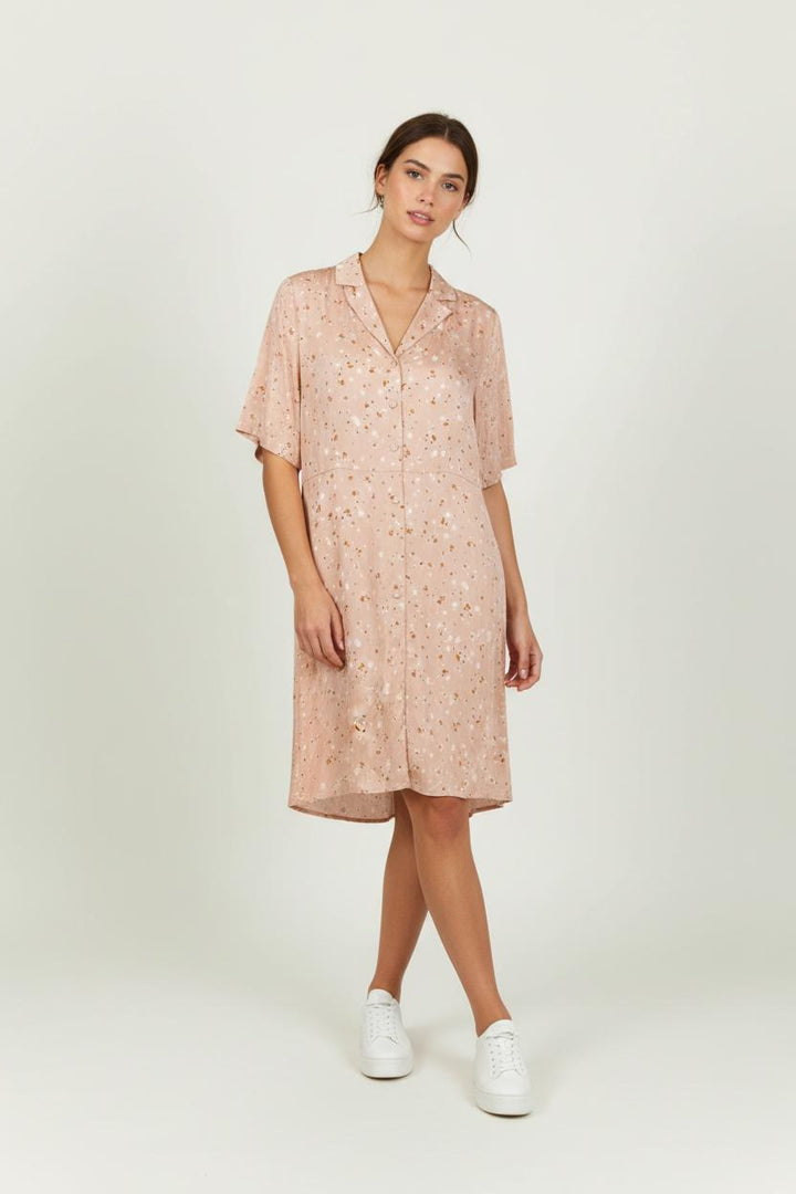 Robe Chemisier Rose - Taille S/36 de la marque Suncoo | PARAD95243 - Vendu par Paradigme - Image 1