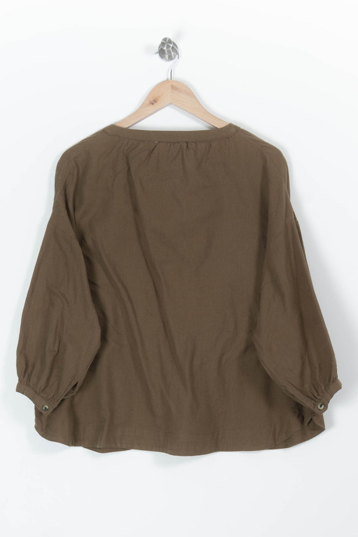 Blouse Marron - Taille S/36 de la marque Léon & Harper | PARAD95253 - Vendu par Paradigme - Image 4