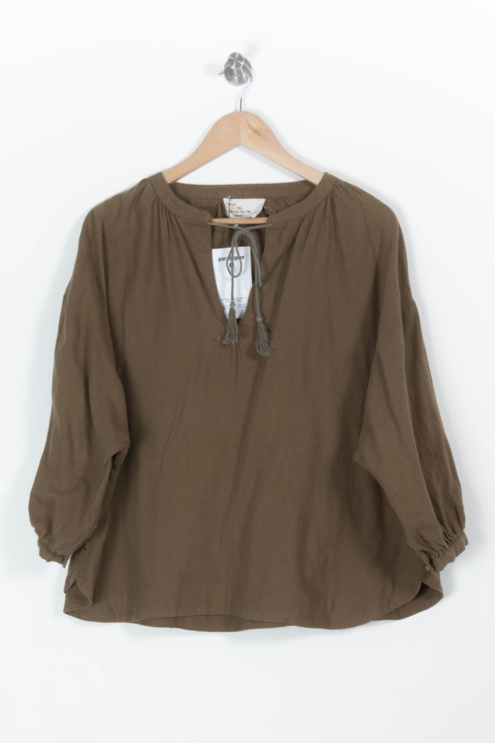 Blouse Marron - Taille S/36 de la marque Léon & Harper | PARAD95253 - Vendu par Paradigme - Image 2