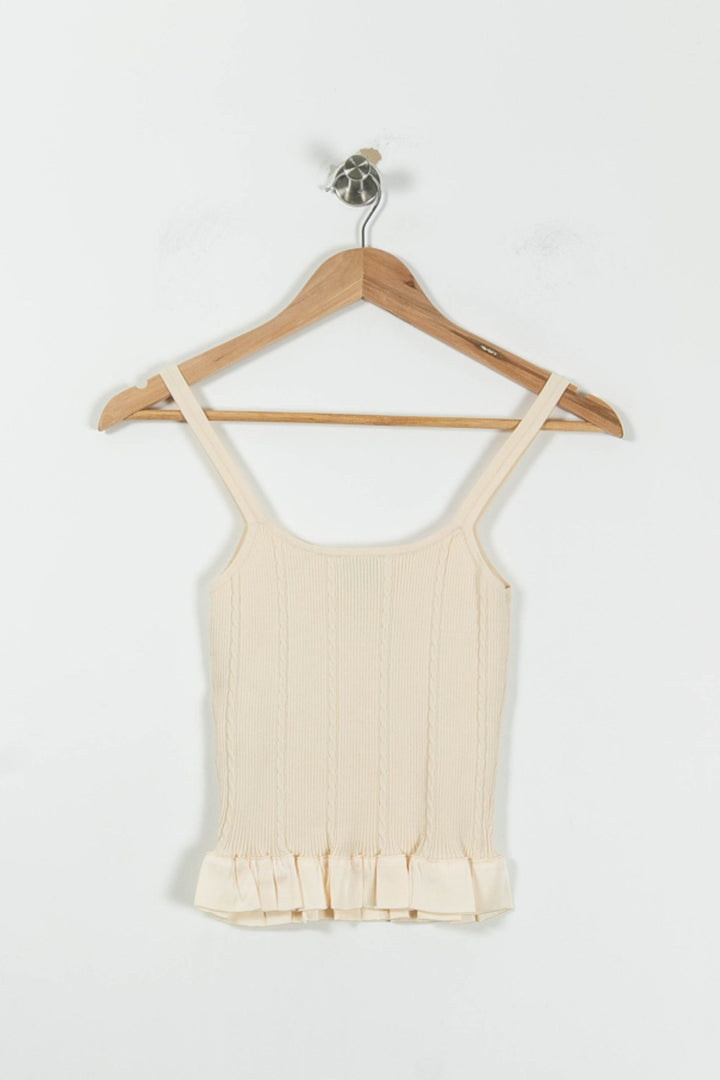 Débardeur Beige - Taille S/36 de la marque Claudie Pierlot | PARAD95256 - Vendu par Paradigme - Image 4