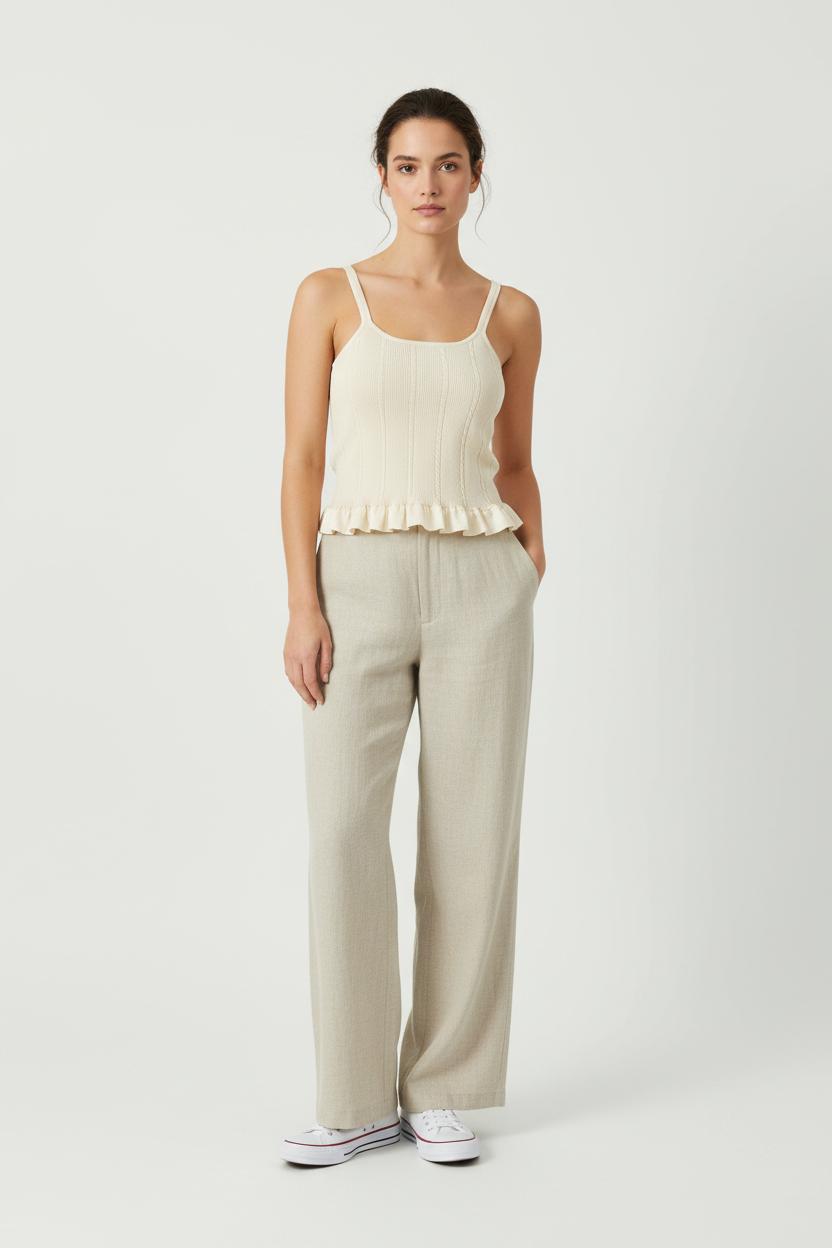 Débardeur Beige - Taille S/36 de la marque Claudie Pierlot | PARAD95256 - Vendu par Paradigme - Image 1